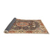 Sideview of Traditional Dark Sienna Brown Persian Rug, tr3376
