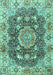 Machine Washable Persian Turquoise Traditional Area Rugs, wshtr3376turq