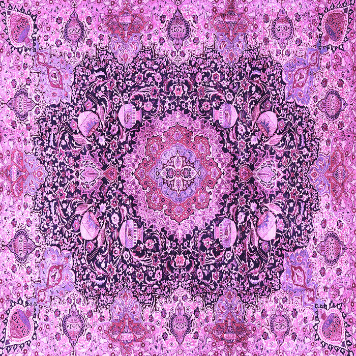 Square Persian Purple Traditional Rug, tr3376pur
