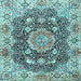 Square Persian Light Blue Traditional Rug, tr3376lblu