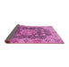 Sideview of Persian Pink Traditional Rug, tr3376pnk