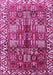 Machine Washable Persian Pink Traditional Rug, wshtr3377pnk