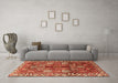 Machine Washable Persian Orange Traditional Area Rugs in a Living Room, wshtr3377org