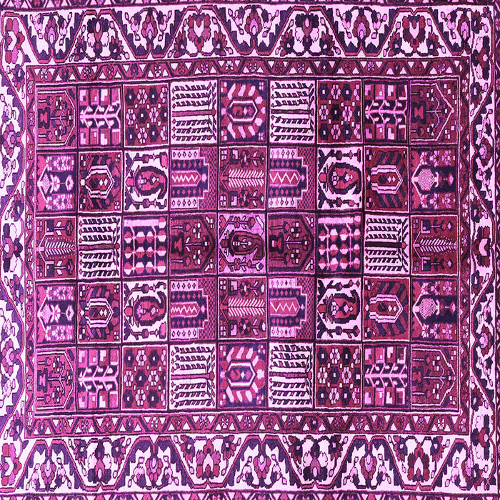 Square Machine Washable Persian Purple Traditional Area Rugs, wshtr3377pur