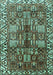 Machine Washable Persian Turquoise Traditional Area Rugs, wshtr3377turq