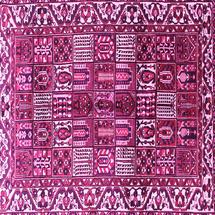 Square Machine Washable Persian Pink Traditional Rug, wshtr3377pnk