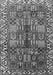 Serging Thickness of Machine Washable Persian Gray Traditional Rug, wshtr3377gry