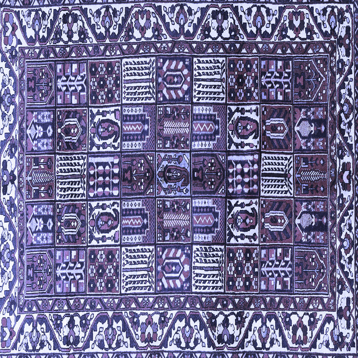Square Persian Blue Traditional Rug, tr3377blu