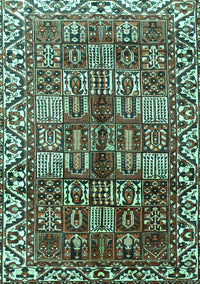 Persian Turquoise Traditional Rug, tr3377turq