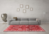 Machine Washable Persian Red Traditional Rug, wshtr3377red