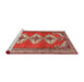 Sideview of Machine Washable Traditional Light Copper Gold Rug, wshtr3378