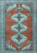 Machine Washable Persian Light Blue Traditional Rug, wshtr3378lblu