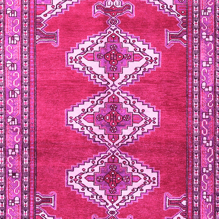 Machine Washable Persian Pink Traditional Rug, wshtr3378pnk