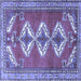 Square Persian Blue Traditional Rug, tr3378blu