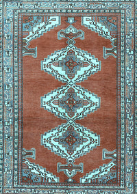 Persian Light Blue Traditional Rug, tr3378lblu