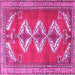 Square Persian Pink Traditional Rug, tr3378pnk