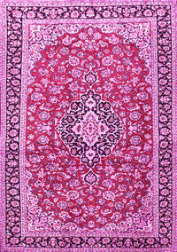 Medallion Pink Traditional Rug, tr3379pnk