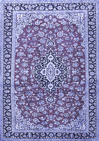 Medallion Blue Traditional Rug, tr3379blu