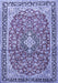 Medallion Blue Traditional Rug, tr3379blu