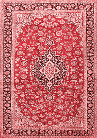 Medallion Red Traditional Rug, tr3379red