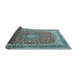 Sideview of Medallion Light Blue Traditional Rug, tr3379lblu