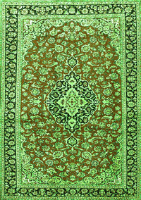 Medallion Green Traditional Rug, tr3379grn