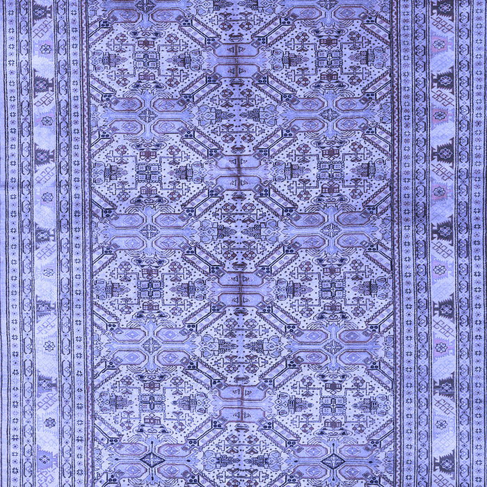 Machine Washable Persian Blue Traditional Rug, wshtr337blu