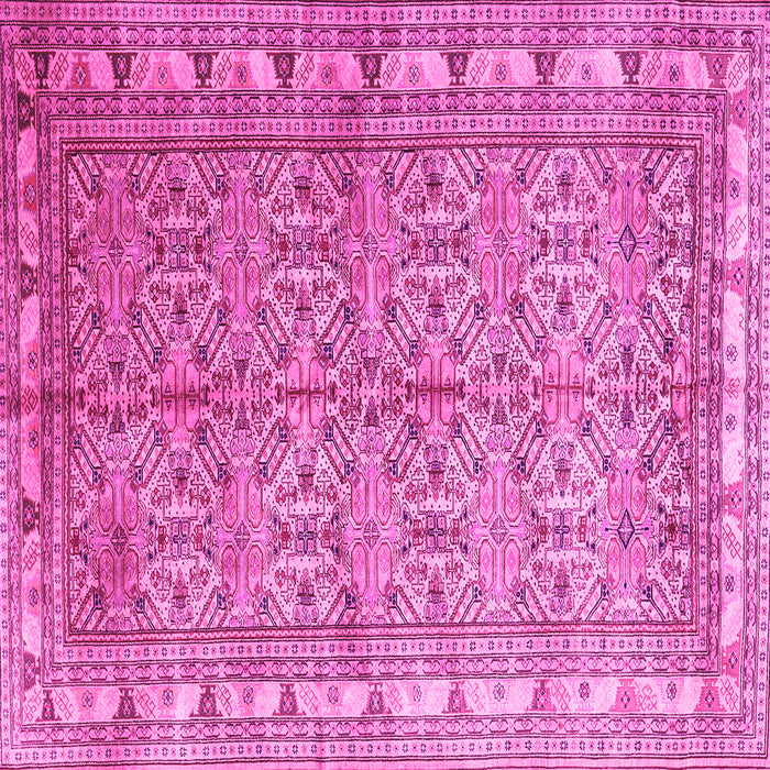 Square Persian Pink Traditional Rug, tr337pnk