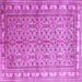 Square Persian Purple Traditional Rug, tr337pur