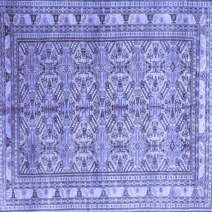 Square Persian Blue Traditional Rug, tr337blu