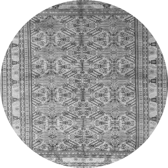 Machine Washable Persian Gray Traditional Rug, wshtr337gry