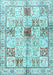 Machine Washable Persian Light Blue Traditional Rug, wshtr3380lblu