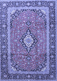 Medallion Blue Traditional Rug, tr3381blu