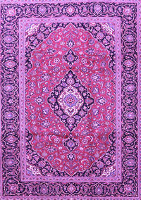 Medallion Purple Traditional Rug, tr3381pur