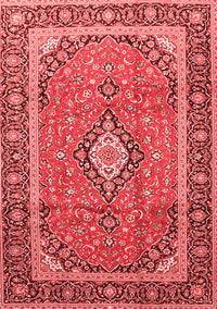 Medallion Red Traditional Rug, tr3381red