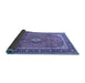 Sideview of Medallion Blue Traditional Rug, tr3381blu