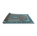 Sideview of Medallion Light Blue Traditional Rug, tr3381lblu