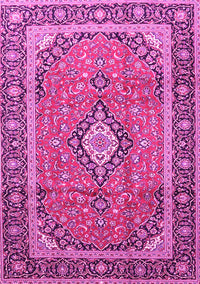 Medallion Pink Traditional Rug, tr3381pnk