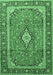 Medallion Emerald Green Traditional Rug, tr3381emgrn