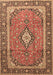 Medallion Brown Traditional Rug, tr3381brn