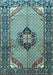 Machine Washable Persian Light Blue Traditional Rug, wshtr3382lblu