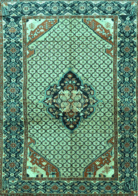 Persian Turquoise Traditional Rug, tr3382turq