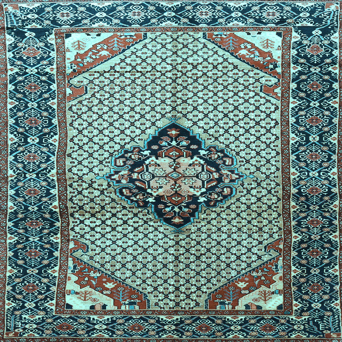 Square Persian Light Blue Traditional Rug, tr3382lblu