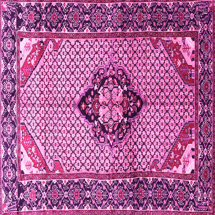 Square Persian Pink Traditional Rug, tr3382pnk