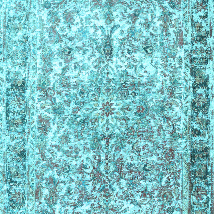 Machine Washable Persian Light Blue Traditional Rug, wshtr3383lblu