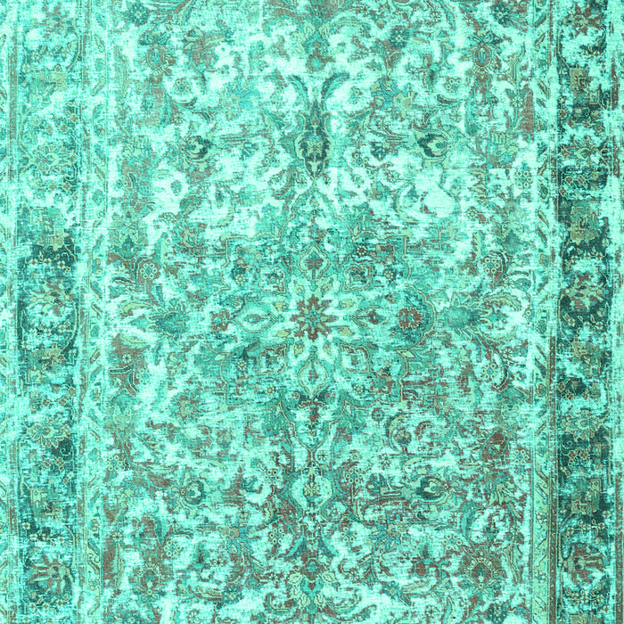 Machine Washable Persian Turquoise Traditional Area Rugs, wshtr3383turq