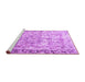 Sideview of Machine Washable Persian Purple Traditional Area Rugs, wshtr3383pur