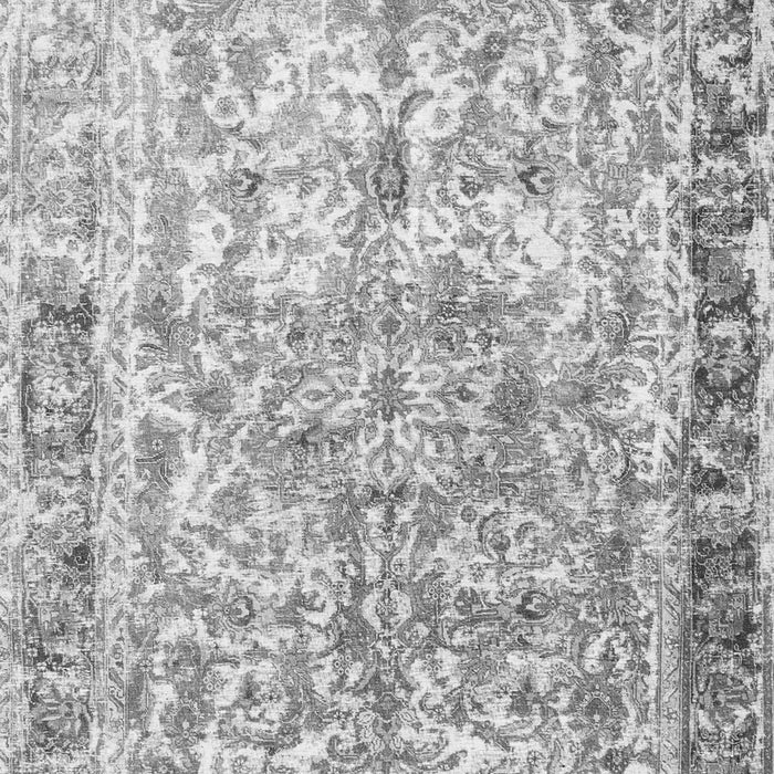 Serging Thickness of Machine Washable Persian Gray Traditional Rug, wshtr3383gry