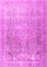 Machine Washable Persian Pink Traditional Rug, wshtr3384pnk