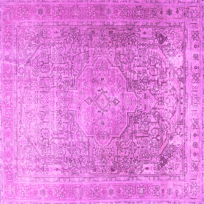 Square Persian Pink Traditional Rug, tr3384pnk